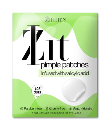 108 IZthetics Spot Patches for Invisible Spot Cleanse | Salicylic Acid infused Pimple Patch with up to 8 Hours Protection | Natural Hydrocolloid Patches for Face | Acne Patches for Women and Men 108 Piece Assortment