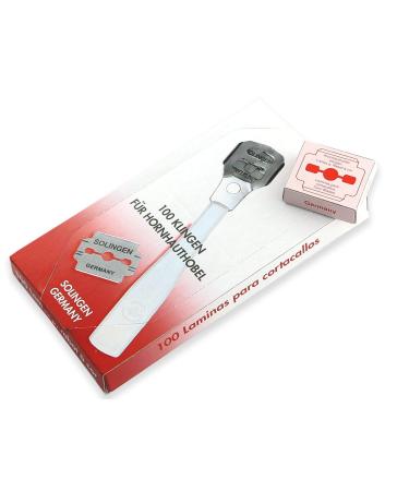 Callus Planer Blades Callus Remover + Solingen Callus Planer Replacement Blades (50 Callus Planer Blades)