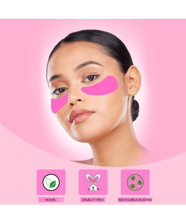 CCbeauty Reusable Under Eye Patches & Eye Cream Applicator Set | 100% Silicone Gel Pads for Hydration | Reduce Fine Lines Wrinkles & Dark Circles | Includes Storage Tin | Mango Scent - Buy Online on SooperMarket.com