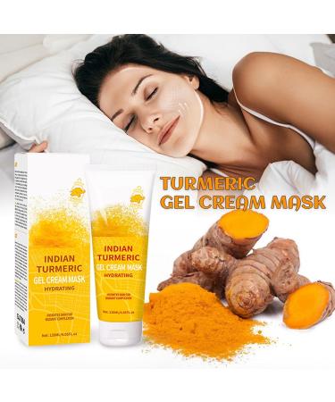 Turmeric Overnight Spa Mask - Nourishing Sleeping Mask - Facial Moisturizer Hydrating Skincare Facial Mask For All Skin Types - Overnight Mask Shrink Pores Brighten Skin Tone - Buy Online on SooperMarket.com