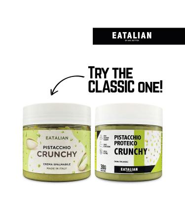 Eatalian by amz Better Protein Pistachio Cream Crunchy 200g - Sweet & Creamy Spread for Bread Sweets Ice Cream & Cakes - Made in Italy - Buy Online on SooperMarket.com