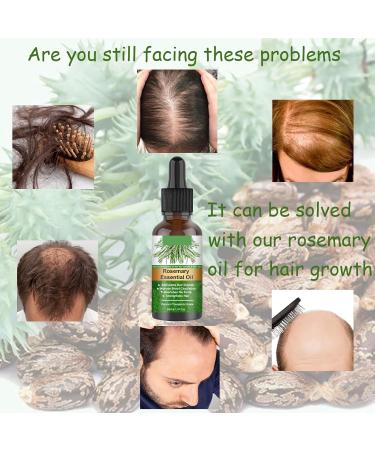 Rosemary Oil for Hair Growth 60ml Hair Oil Diminishes Signs of Aging Nourishes the Scalp Strengthens Hair Stimulates Hair Growth Treat Dry Damaged Hair Rosemary Essential Oil for Hair Growth 2 Brush 30ml - Buy Online on SooperMarket.com