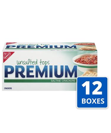 Premium Unsalted Tops Saltine Crackers 192oz - Pack of 12 | Unsalted Crackers Bulk Buy - Buy Online on SooperMarket.com