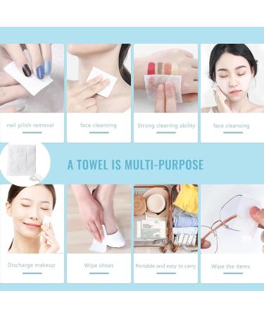 1200Pcs cotton pad eye care makeup remover wet compress nail polish remover diy lotion mask moisturizing and other basic hypoallergenic square cotton pad  - Buy Online on SooperMarket.com