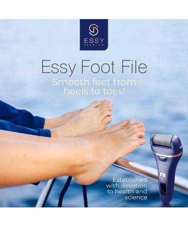 Essy Electric Foot Callus Remover Kit - Dead Skin Remover for Feet & Pedicure Tool - Buy Online on SooperMarket.com