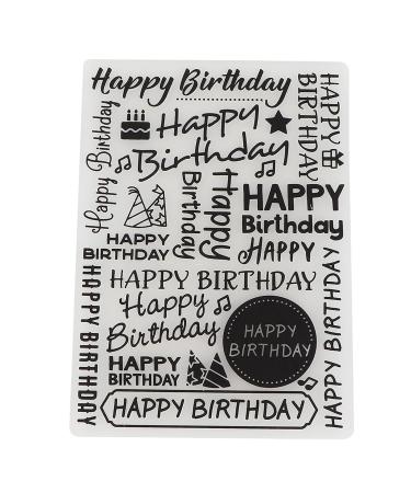 Embossing Folders Celeb ion  DIY Handcraft Scrapbooking Stamp Cuttle Folder Photo Album Decor Happy Birthday Embossing Folder