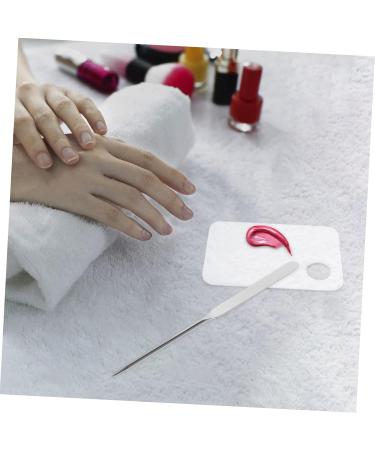 Buy 1 Set Cosmetic Mixing Palette & Tools - Foundation Mixing Tray & Spatula (17.5x15cm) - International Shipping Available - Buy Online on SooperMarket.com