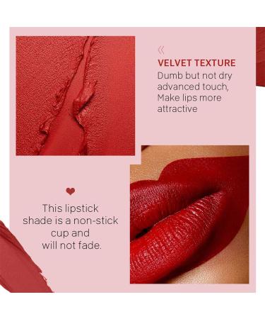 Buy Long Lasting Matte Lipstick Set - 4 Shades of Red Waterproof & Moisturizing Velvet Lipsticks for Women - Buy Online on SooperMarket.com