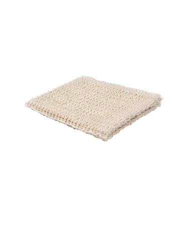 Shea Radiance Sisal Exfoliating Washcloth- 100% Renewable Sisal Fiber - Eco Friendly & Biodegradable Body Scrubber 1 Count (Pack of 1) Sisal