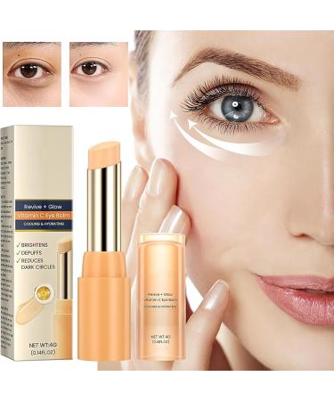 Vitamin C Eye Cream Stick Glow Eye Stick Eye Cream for Dark Circles and Puffy Eyes Under Eye Cream for Women/Men Eye Cream Anti Aging Eye Balm Stick Cooling & Hydrating Skincare 1 - Buy Online on SooperMarket.com