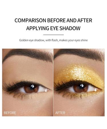 Liquid Gold Glitter Eyeshadow | Long-Lasting Metallic Shine for Halloween & Christmas Party Makeup - Buy Online on SooperMarket.com