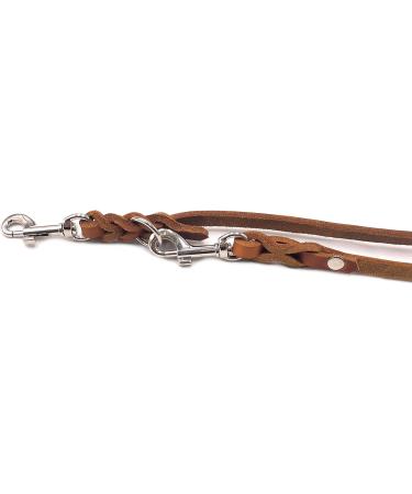 Premium Adjustable Dog Liner for Small & Large Dogs - 2.80m Double Linen in Cognac | International Shipping - Buy Online on SooperMarket.com