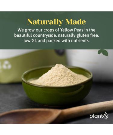 Plant S Yellow Pea Flour 500g - Gluten Free All Purpose Flour for Baking/Cooking - Vegetarian/Vegan - High Protein/Fiber, Low Fat - Buy Online on SooperMarket.com