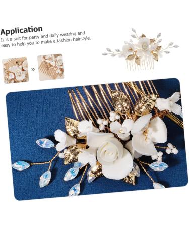 KOMBIUDA Bridal Comb Bride The Photo Ceramics The Flowers - Buy Online on SooperMarket.com