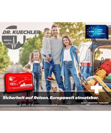 Dr.Kuechler Medical Motor Pocket - Complete DIN 13164 First Aid Set STVO Compliant for Cars - 2024 Quality Standards - Buy Online on SooperMarket.com