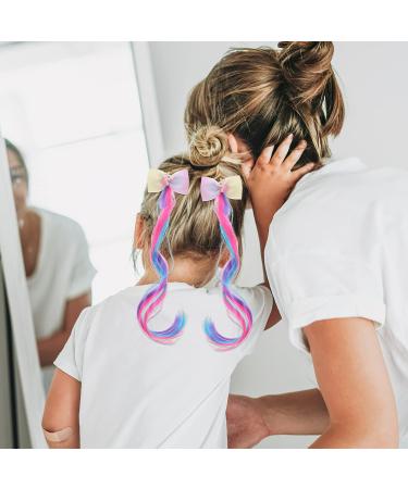 Hair Accessories for Girls Bulk Unicorn Wigs for Hair Extensions Clips 3PCS - Buy Online on SooperMarket.com