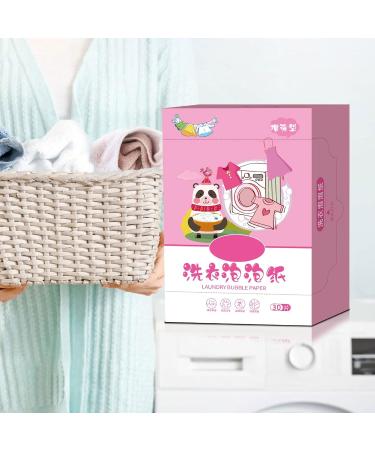 Laundry Sheets 30Loads Fragrance Free Quick Dissolving Compact Size Laundry Paper Pink 1 Pack 1 Pack Pink - Buy Online on SooperMarket.com