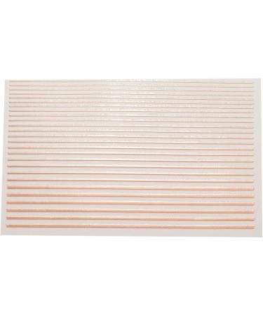 Gold 3D Nail Sticker Stripe Lines Adhesive Striping Tape Nail Art Gold Silver 3Pc Nail - Buy Online on SooperMarket.com