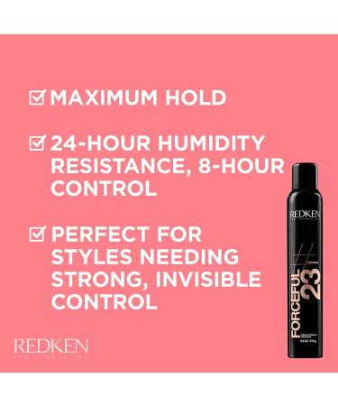 Redken Forceful 23 Super Strength Hairspray | Long-Lasting Anti-Frizz Protection & Shine | 9.8 oz | All Hair Types - Buy Online on SooperMarket.com