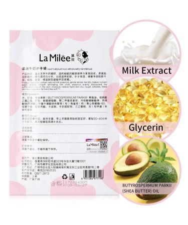 Lamilee Hand Peel Mask - Exfoliating Milk Gloves for Moisturizing & Repairing Rough Skin | SPA Hand Treatment for Men & Women - Buy Online on SooperMarket.com