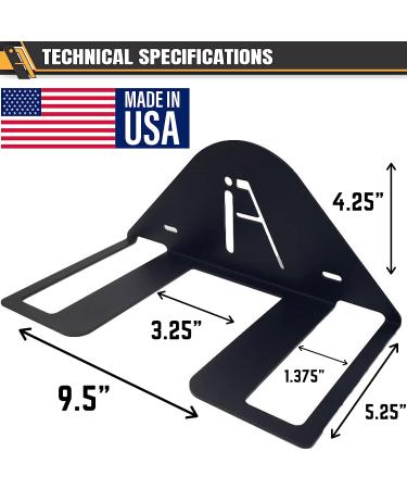 IRON AMERICAN Elite Ping Pong and Table Tennis Storage Rack - Made in USA | Ball and Paddle Slots, Hardware Included - Buy Online on SooperMarket.com