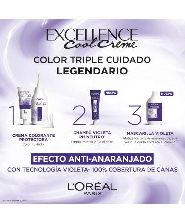 L'Or al Paris Excellence Cool Creme Ink Permanent Hair Color 5.11 Light Ash Brown - 1 Pack International Shipping Available - Buy Online on SooperMarket.com