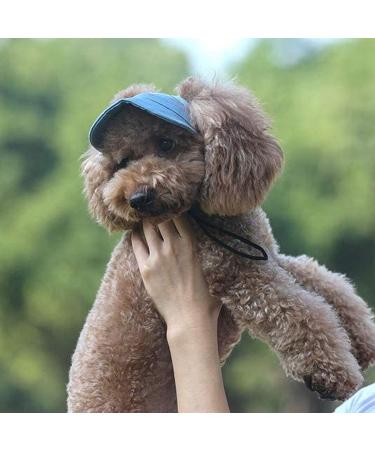 BT BEAR Adjustable Baseball Cap for Dogs - Summer Sports Hat with Ear Holes for Small & Medium Dogs (XL Light Blue) | International Shipping - Buy Online on SooperMarket.com