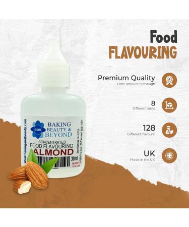 Baking Beauty and Beyond Concentrated Food Flavouring Oil - Dozen of Professional Quality Food Grade Flavouring Oil for Candy Making Baking Cooking Lip Balm and Lip Gloss - Almond (50ml) - Buy Online on SooperMarket.com