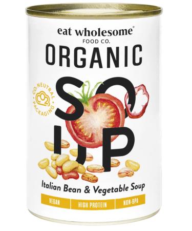 Eat Wholesome Organic Tuscan Bean & Vegetable Soup 400 g (Pack of 12) Italian Bean & Vegetable 400 ml (Pack of 12)