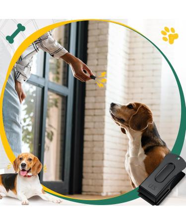 Vercanmonth 2-Piece Brass Pet Training Clicker Set - Durable Metal Dog & Cat Clickers for Effective Training | Perfect for Puppy & Pet Owners (Black) - Buy Online on SooperMarket.com