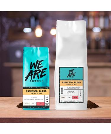 1kg Bag Espresso Ground Coffee: Chocolate & Nuts Notes, 100% Arabica & Robusta Medium Roast by We Are Coffee Co - Buy Online on SooperMarket.com