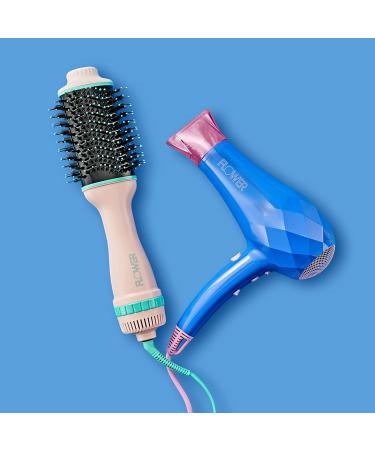 Flower Beauty Ceramic Hot Air Styling Brush - Professional Volume & Shine Tangle-Free Drying - 3 Heat/Cool Settings for All Hair Types - International Shipping Available - Buy Online on SooperMarket.com