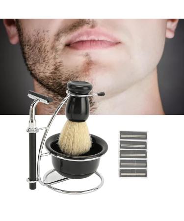 Premium 5-in-1 Shaving Set for Men | Razor Brush Bowl & Stand | Manual Shaving Collection - International Shipping Available - Buy Online on SooperMarket.com