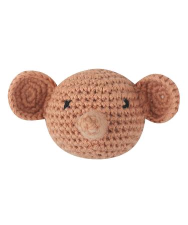 Mini Knitted Elephant Heads Pacifier Chain for Newborn Teething Toy - Buy Online on SooperMarket.com