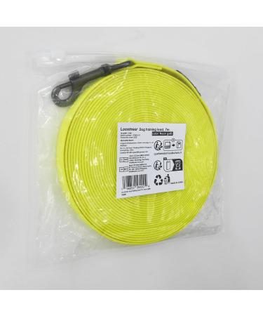Looxmeer 7m Neon Yellow Dog Tow Line - Tear-Resistant Leash with Hand Loop & D Carabiner for Training | International Shipping Available - Buy Online on SooperMarket.com