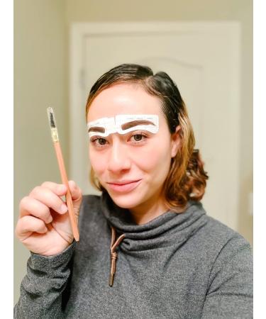 12 Style/Shape Self-Adhesive Eyebrows Stencil - 26 Pcs. Per Pad for Perfect Eyebrow Shaping - Buy Online on SooperMarket.com