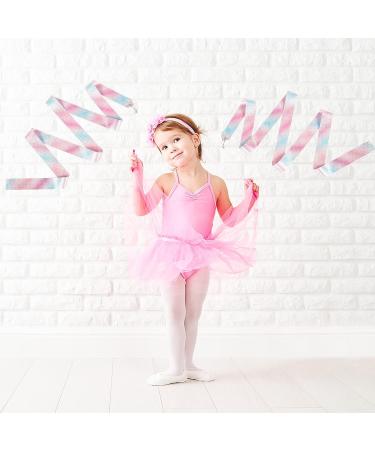 Lusofie 4-Piece Sparkling Dance Ribbons for Kids - 78.7-inch Rhythmic Gymnastics Ribbons for Dancing, Gymnastics Parties, Baton Twirling, and Play - Buy Online on SooperMarket.com