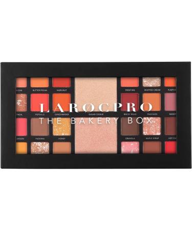 LaRoc Pro The Bakery Box - 26 Shade Eyeshadow Palette | Nude Matte & Shimmer Eye Shadows - Buy Online on SooperMarket.com