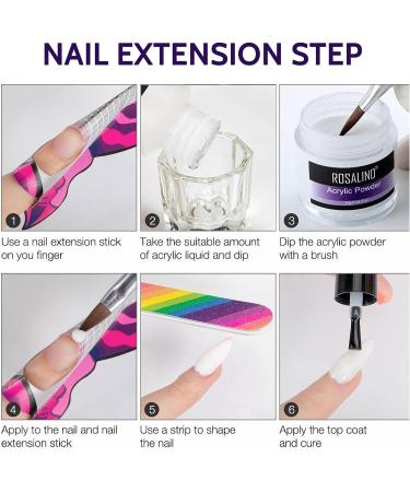 TBeautfave Pink Acrylic Powder Acrylic Powder and Liquid Set Polymer For Acrylic Nail Extension Carving Acrylic Nail Kit Acrylic Nail Brush Nail Art Starter Kit For Nail Art Salon Home DIY - Buy Online on SooperMarket.com