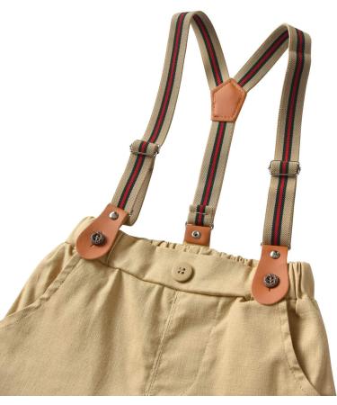 AmzBarley Baby Boys Gentlemans Outfit Suit - Khaki 2-3 Years - Buy Online on SooperMarket.com