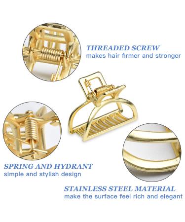 Akamino Metal Hair Claw Clips - 8 Pack Hair Accessories for Women - Small Hair Pins for Half Bun Hairstyles - Ideal for Thick Hair - Buy Online on SooperMarket.com