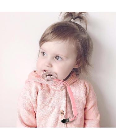 Shop Kowlone Silicone Rabbit Pacifier Clips for Girls - 2-Pack Pink Dummy Chains for Baby Showers - Buy Online on SooperMarket.com