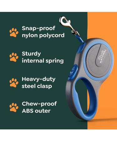 Strong Retractable Dog Lead 3m Long Extendable Dog Lead No-Tangle Dog Leash Dog Leads for Small Dogs/Medium Dogs Soft-Grip Anti-Slip Brake Anti-Twist Extending Dog Lead - Buy Online on SooperMarket.com