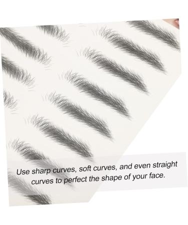 WOONEKY 8pcs Imitation Eco Eyebrow Sticker Transfer Eyebrow 6d Hair-like Eyebrows Fake Transfer Stickers - Buy Online on SooperMarket.com