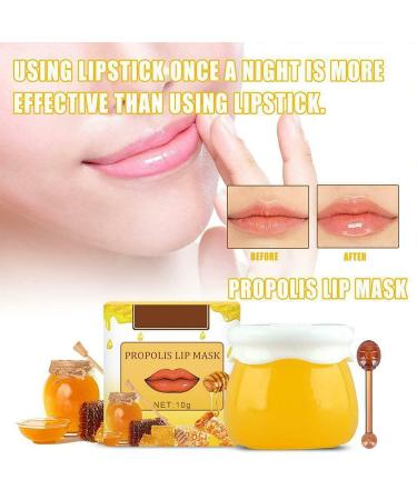 Buy Honey Pot Lip Balm & Mask | Propolis Moisturizing Lip Care - Day & Night Repair Anti-Cracking Honey & Strawberry - 10G - Buy Online on SooperMarket.com