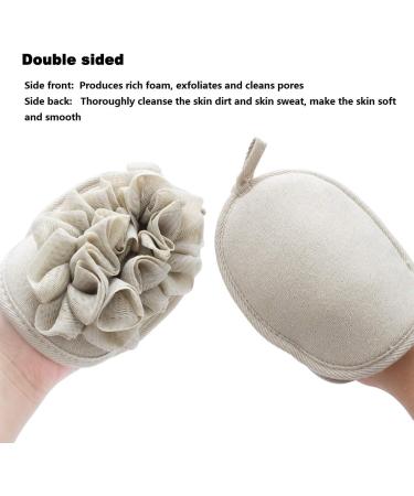 Amariver 3 Pack Bath Loofah Body Sponge Brushes Pouf Kit with Shower Glove and Flower Bath Ball - Buy Online on SooperMarket.com