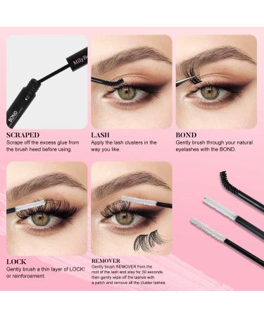 MilyBest 3-in-1 Lash Bond, Seal & Remover Kit for DIY Eyelash Extensions at Home - Buy Online on SooperMarket.com
