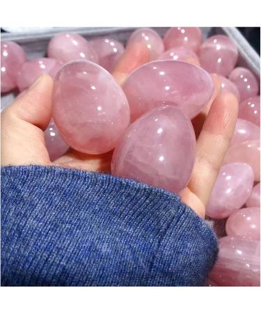 Shop Natural Pink Crystal Quartz Beauty Egg - Moisturizing Powder Facial Lifting & Jade Home Goods - 3cm - Buy Online on SooperMarket.com