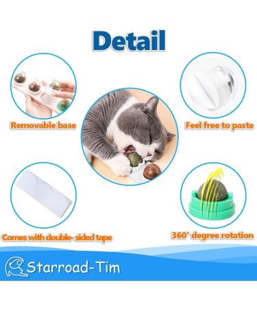 STARROAD-TIM Rotatable Edible Catnip Balls Toy for Cats - Natural & Healthy - Buy Online on SooperMarket.com