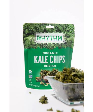 Rhythm Superfoods Organic Kale Chips - Original Flavor, Vegan, Gluten-Free, Non-GMO - 0.75 Oz (Pack of 8) - Buy Online on SooperMarket.com